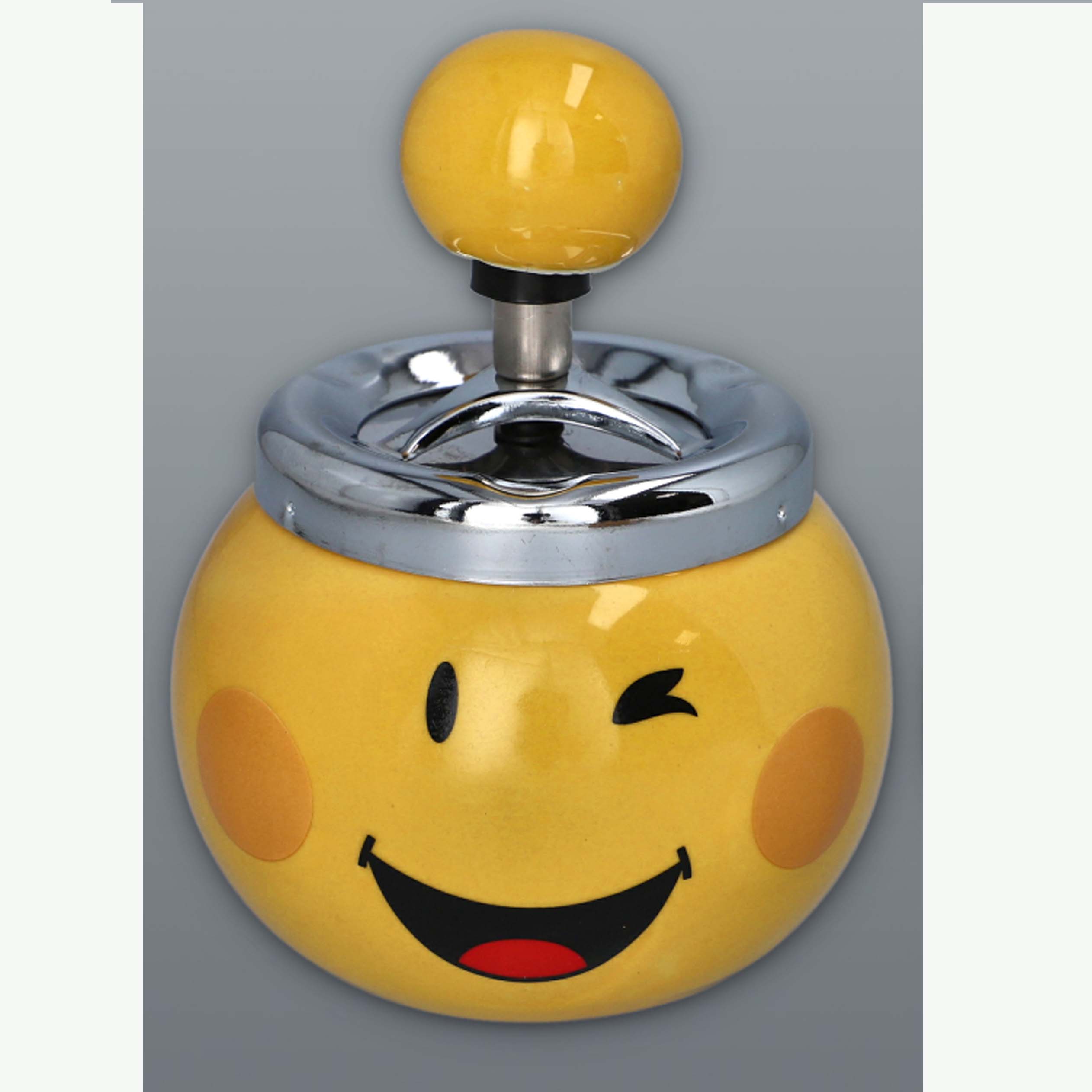 Drehbarer Aschenbecher - Smiley