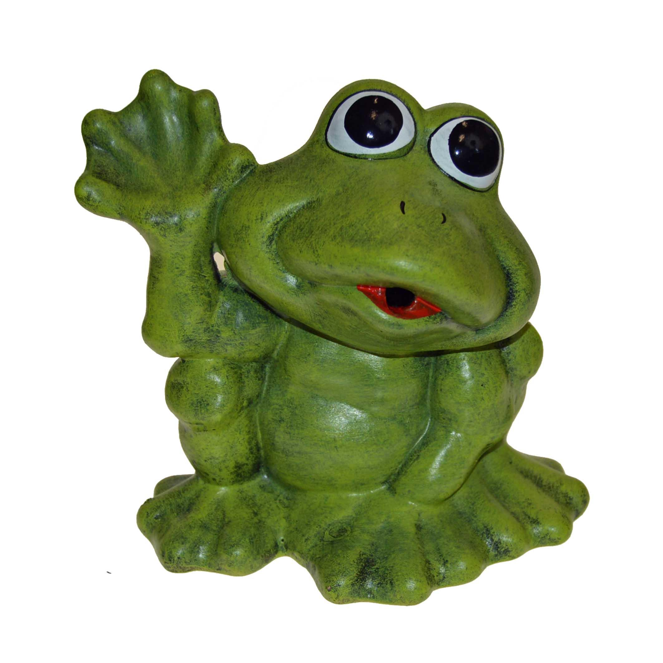 Keramische Gartenstatue - Frosch