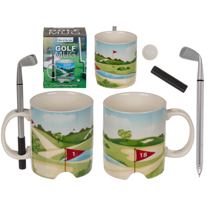 Golfbecher mit Stift und Ball