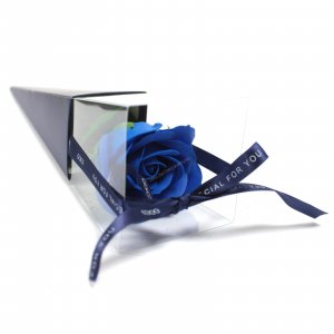 Seifenblüte - Blaue Rose