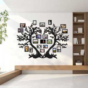 Fotorahmen aus Holz für die Wand – Baum der Liebe