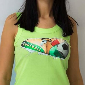 Damen-Tank-Top - Fußball - grün S