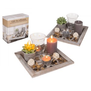 Dekorativer Kerzenhalter für Tisch mit Kerzen