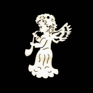 Weihnachtsschmuck - Engel mit Saxophon 6 cm