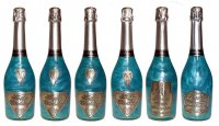 Perle champagner GHOST blau - Happy Birthday