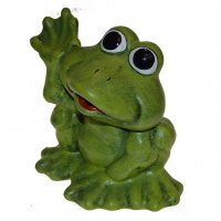 Keramische Gartenstatue - Frosch