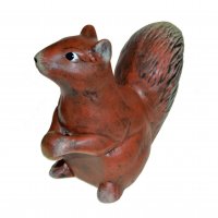 Keramische Gartenstatue - Eichhörnchen