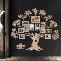 Fotorahmen aus Holz an der Wand – Baum