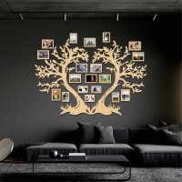 Fotorahmen aus Holz für die Wand – Baum der Liebe