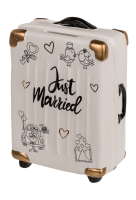 Keramik-Geldkassette Koffer - Just married