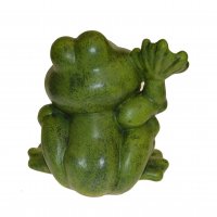 Keramische Gartenstatue - Frosch