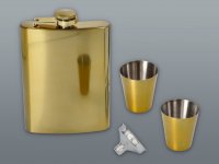 Set GOLD Spritzflasche 210 ml mit Flaschenöffner und Flaschenverschlüssen