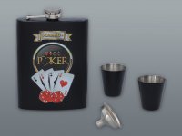 POKER-Set 240 ml mit Stempel und Karten