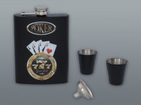 POKER-Set 240 ml mit Stempel und Karten