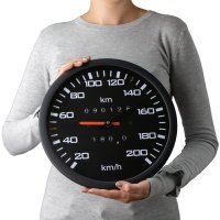 Wanduhr - Geschwindigkeitsmesser für Autos