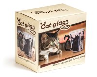 Glasbecher Katze mit Schwanz