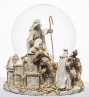 Schneekugel - Bethlehem golden