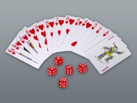 POKER-Set 240 ml mit Stempel und Karten