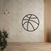 Holzbild an der Wand - Basketballball