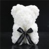 Teddybär aus Rosen - weiß 25 cm